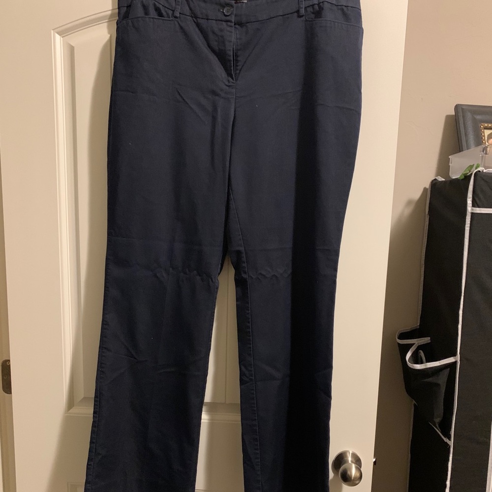 New York & Co. Blue Dress Pants 18 Tall